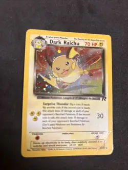 Dark Raichu 83/82 Team Rocket Secret Rare Vintage Holo Pokemon TCG WOTC - Image 4