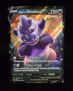 Pokemon TCG - GALARIAN SLOWKING V 099/198 - ULTRA RARE - CHILLING REIGN 2021 -NM - Image 1