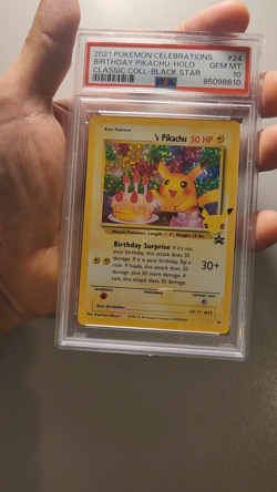 2021 Pokemon Celebrations Birthday Pikachu PSA 10 - Image 2