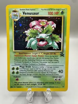 Pokemon Venusaur Holo Black Star Promo #13 LP-MP - Image 1