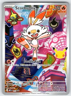 Scorbunny 053 Promo ME: Mega Evolution Promo Pokemon Holo - Image 1
