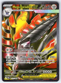 Mega Excadrill ex 103/084 Ultra Rare Pitch Black Pokemon Holo - Image 1