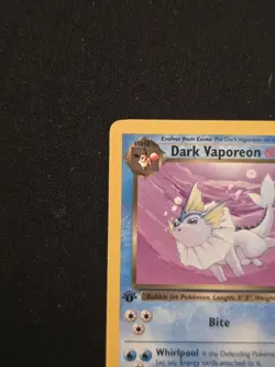 Pokemon TCG Dark Vaporeon Team Rocket 1st Edition Uncommon 45/82 Regular HP60 - Image 3