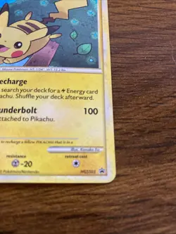 Pokemon TCG Heart Gold & Soul Silver Pikachu HGSS03 Holo Black Star Promo - Image 2