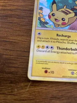 Pokemon TCG Heart Gold & Soul Silver Pikachu HGSS03 Holo Black Star Promo - Image 3