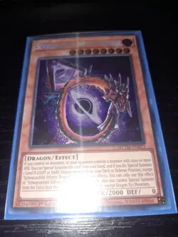 YUGIOH! Schwarzschild Infinity Dragon MZTM-EN013 1st Ed Secret Rare NM - Image 1
