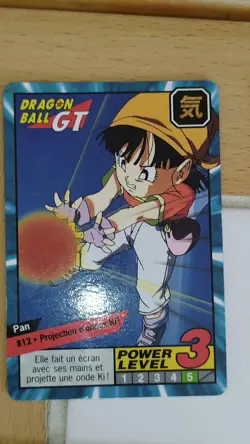 Carte Dragon Ball GT Grand Combat Part 9 812 Power Level Super battle card Z - Image 1