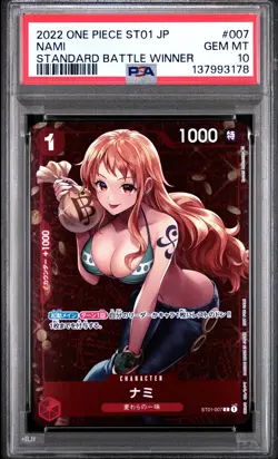 Nami 007 Standard Battle Winner One Piece Japanese PSA 10 - Image 1