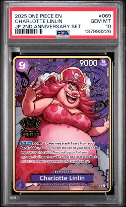 Charlotte Linlin 069 One Piece 2nd Anniversary Set One Piece Japanese PSA 10 - Image 1