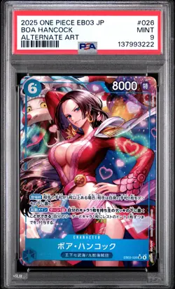 Boa Hancock 026 Alternate Art One Piece Japanese PSA 9 EB03 - Image 1