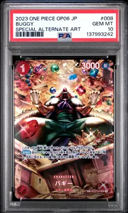 Buggy 008 Special Alternate Art One Piece Op06 One Piece Japanese PSA 10 - Image 1