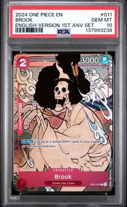 Brook 011 One Piece English Version 1st Anniversary Set One Piece PSA 10 - Image 1