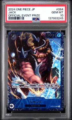 Jack 084 Official Event Prize One Piece Promos One Piece Japanese PSA 10 - Image 1