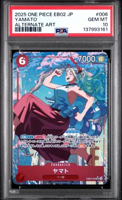 Yamato 006 Alternate Art One Piece Japanese PSA 10 EB02 - Image 1