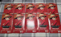 One Piece Carrying On His Will OP-13 English 10 Sleeved Blister Booster Pack Lot - Image 1