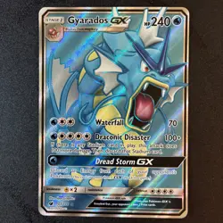 Pokemon TCG Gyarados GX Full Art Ultra Rare Card 101/111 Crimson Invasion - Image 1