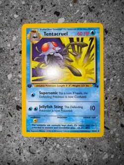 Pokemon TCG Cards 1st Edition Tentacruel 44/62 Fossil Uncommon EXC-NM - Image 3