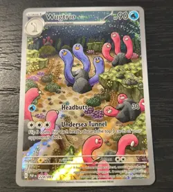 Pokemon Paldean Fates Wugtrio Illustration Rare Card 224/091 NM - Image 1