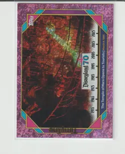 2025 Disneyland 70th Anniversary The Temple of Mara Pink Shimmer Foil Card #97 - Image 1