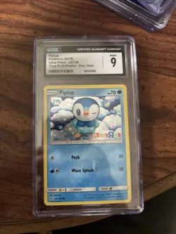 CGC 9 NM-MT - Piplup #32 - Pokemon Card Toys-R-Us Stamped Holo Promo - Image 1