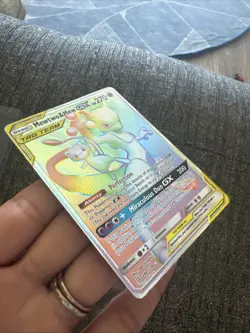 Mewtwo & Mew GX 242/236 Holo Ultra Rare Ungraded Pokemon Card - Image 3