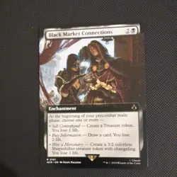 Black Market Connections Extended Art Assassin's Creed #161 MTG Magic Non Foil - Image 1