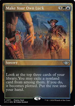 Make Your Own Luck Foil U Outlaws of Thunder Junction 218 NM - Image 1