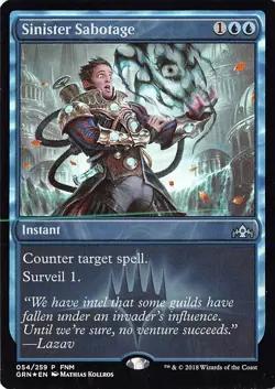 Sinister Sabotage Foil P FNM Promos 54 NM - Image 1
