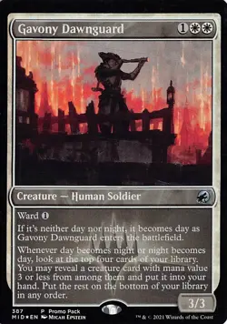 Gavony Dawnguard Foil P Promo Pack: Innistrad: Midnight Hunt 387 LP - Image 1