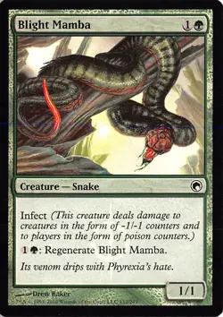 Blight Mamba Foil C Scars of Mirrodin 112 LP - Image 1