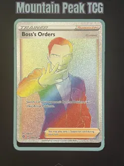 NM Boss's Orders 200/192 Secret Rainbow Rare - Rebel Clash - Pokemon Card - Image 1