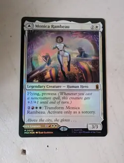 Magic MTG Marvel Superheroes Mythic 23 Monica Rambeau / Photon Living Light Foil - Image 1