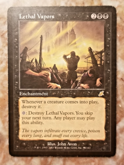 🌟RARE ENCHANT Lethal Vapors! 🌟 MTG Scourge / Regular LP - Image 1