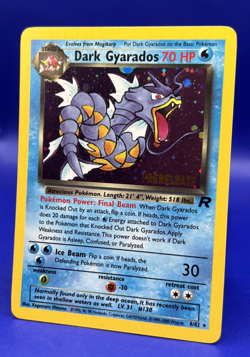 2000 Pokemon Card Team Rocket Prerelease Dark Gyarados 8/82 Promo Holo Rare LP+ - Image 2