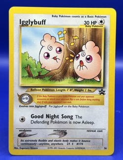 Pokemon Card Black Star promo Igglybuff Promo #36 LP Condition - Image 1