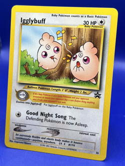 Pokemon Card Black Star promo Igglybuff Promo #36 LP Condition - Image 2