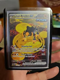 Pokemon TCG Iron Boulder ex 207/162 Temporal Forces Special Illustration Rare - Image 1