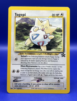 Pokemon Card Black Star Promo Togepi 30/53 Wotc Promo Near Mint - NM - Image 1