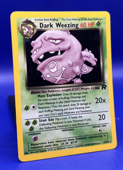 2000 Pokemon Card Team Rocket MP Dark Weezing 14/82 Unlimited Holo WOTC MP - Image 3