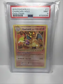 Pokemon 2016 XY Evolutions Charizard 11/108 Holo Rare English PSA 9 - Image 1