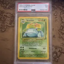 Pokemon PSA 7 Venusaur Base Set Holo 7/102 BRAND NEW CERT - Image 1