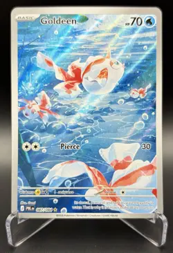 Pokemon Goldeen Illustration Rare Holo Pitch Black Full Art English 087/084 - Image 1