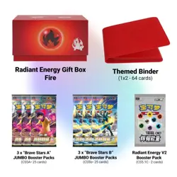 Pokemon TCG Chinese Radiant Energy Gift Elite Trainer Box Fire Type Sealed - Image 1
