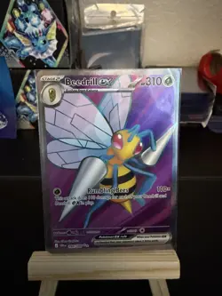 🔥Beedrill EX 098/086 Ultra Rare Full Art Pokemon TCG ME04: Chaos Rising 🔥 - Image 1