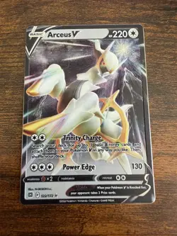 Pokemon Arceus V Brilliant Stars Rare Holo V 122/172 220 HP English 2022 - Image 1