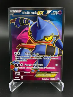 Toxicroak EX 102/106 Ultra Rare Flashfire Pokemon Holo LP - Image 1