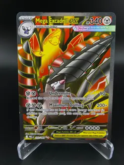 Mega Excadrill ex 103/084 Ultra Rare Pitch Black Pokemon Holo NM - Image 1