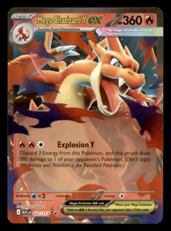 Mega Charizard Y ex 022/217 Double Rare Ascended Heroes Pokemon Holo Near Mint - Image 1