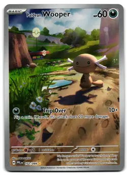 Paldean Wooper 102/094 - 🌊 Phantasmal Flames Pokemon TCG Holo 🖤 - M/LP - Image 1