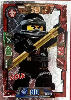 LEGO Ninjago Trading Card Game Serie 1 Nr. 23 „Cole“ - Image 1